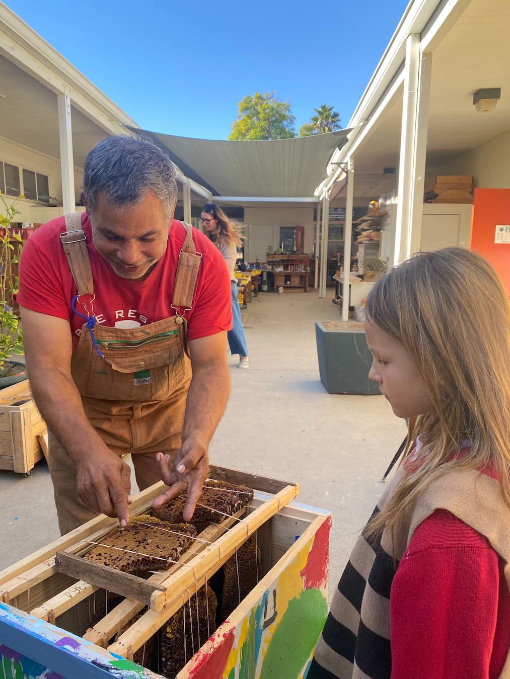 Children_with Bee Keeper Westland School