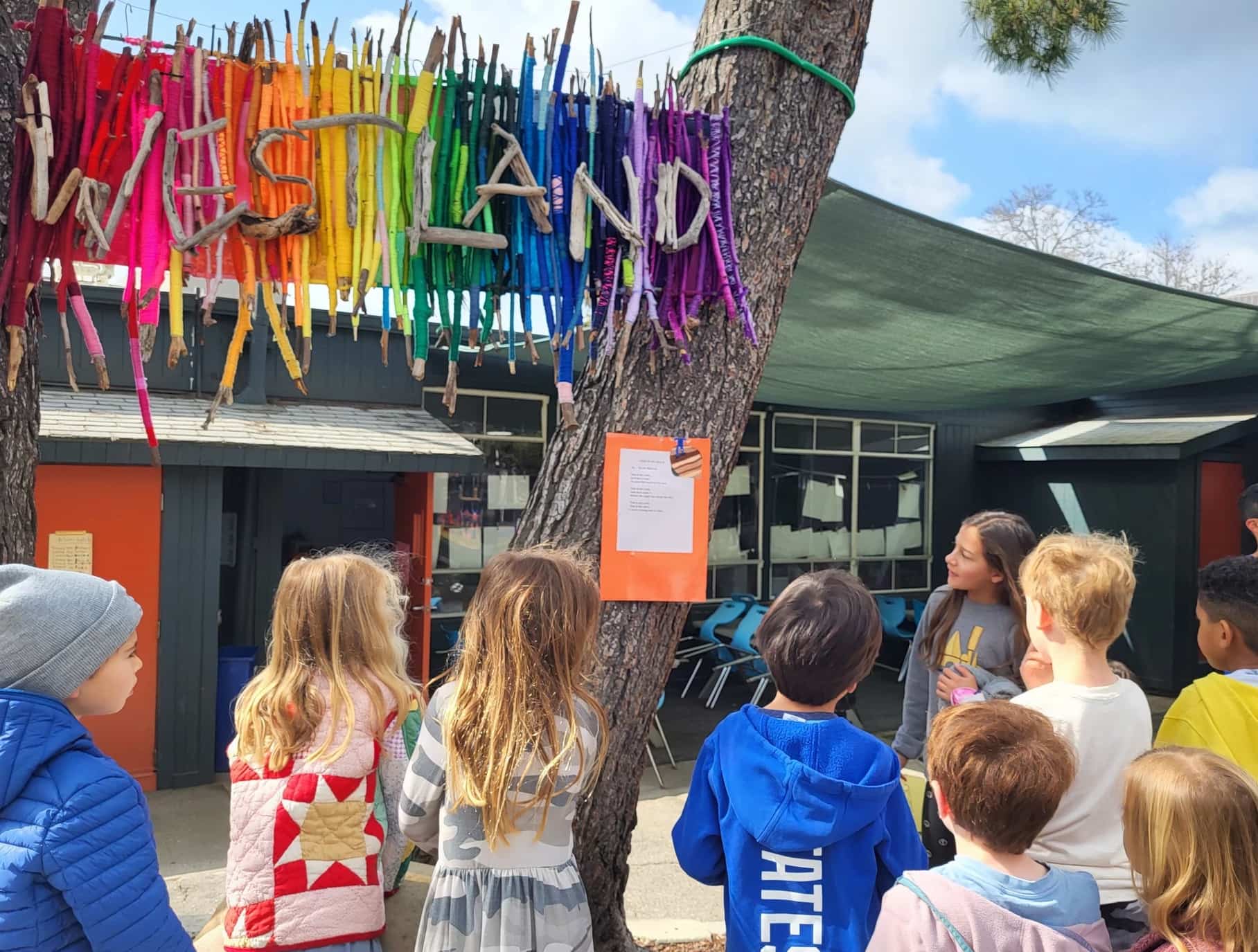 Westland students outside